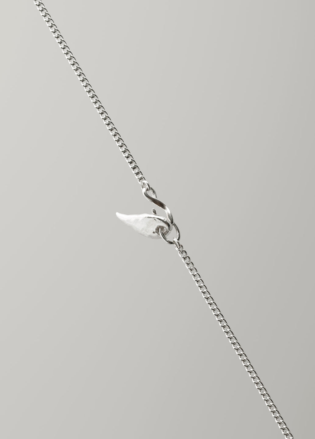 1.0 Trapa Pendant — Silver Chain