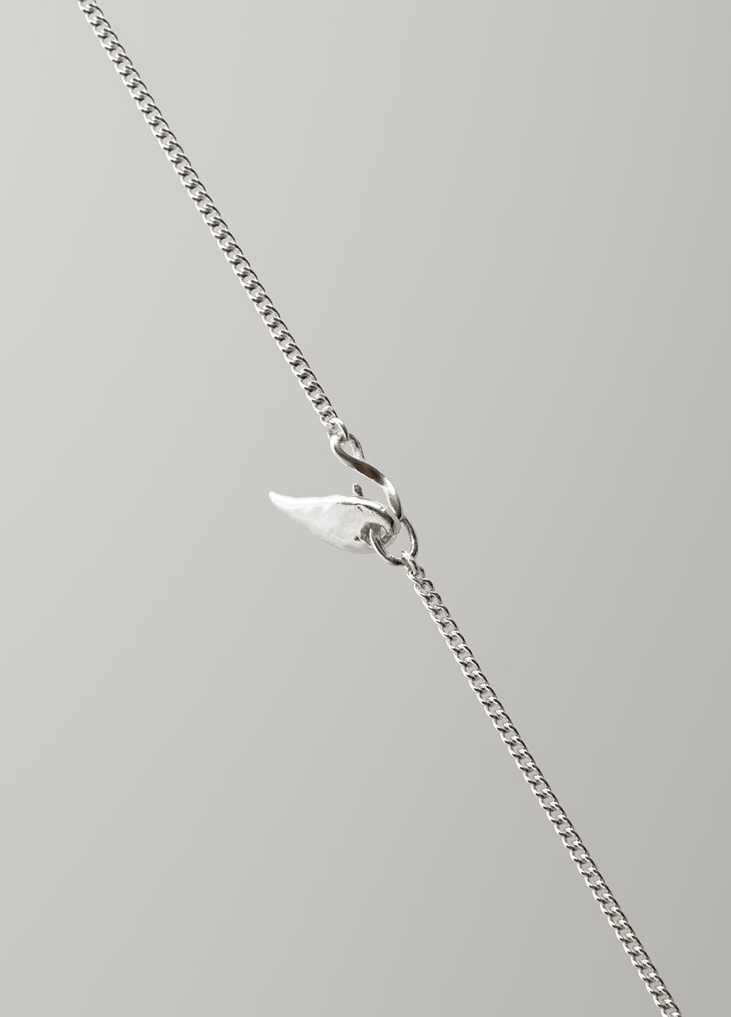 1.0 Trapa Pendant — Silver Chain