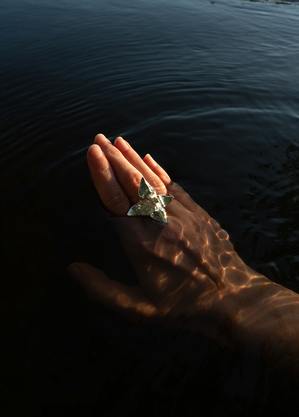 1.5 Sculptural Trapa Ring